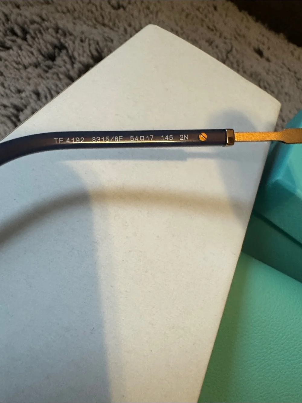 NWT Authentic Tiffany & Co. Women's Blue Gradient Oversized Sunglasses
